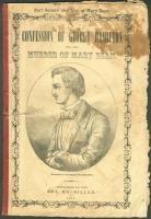 Cover, 'Confession of George Hamilton,' 1852, 1852