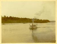 Steamer, Lizzie M. Snow, Kennebec River, Hallowell, ca. 1905