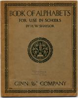 "Book of Alphabets," 1908