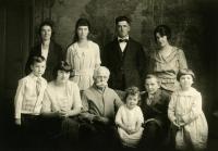 Mellie Dunham and grandchildren, Norway, ca. 1919