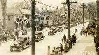 Welcome home parade for Mellie and Gram Dunham, Norway, 1926