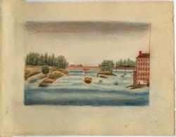 Sketch of Androscoggin River, ca. 1830