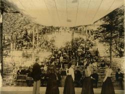 Riverside Park stage, Hampden, ca. 1910