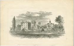 Westbrook Seminary, Campus Engraving, ca. 1862