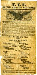 Odd Fellows Poster/Broadside, Biddeford, ca. 1855