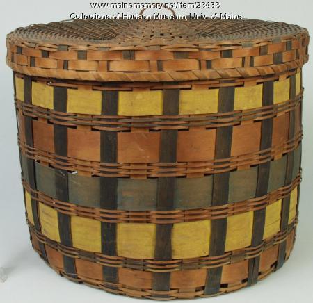 Penobscot band basket, ca. 1860