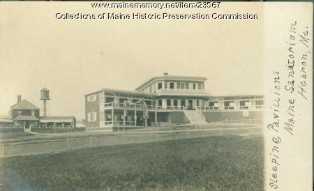 Sleeping cottages, Maine State Sanatorium, Hebron, ca. 1907