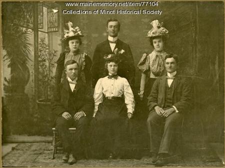 Cobb family, Minot, ca. 1895