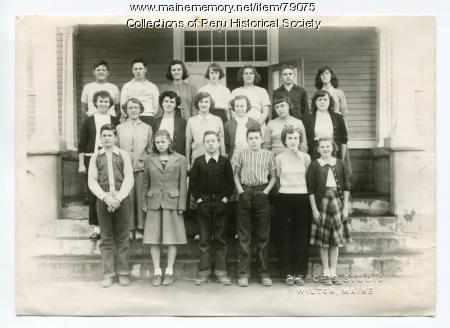 West Peru Grammar School eighth grade, Peru, 1951