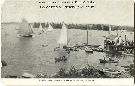 Friendship Harbor and the steamboat landing, ca. 1910