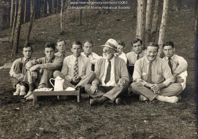 Faculty at Camp Merryweather, North Belgrade, ca. 1930