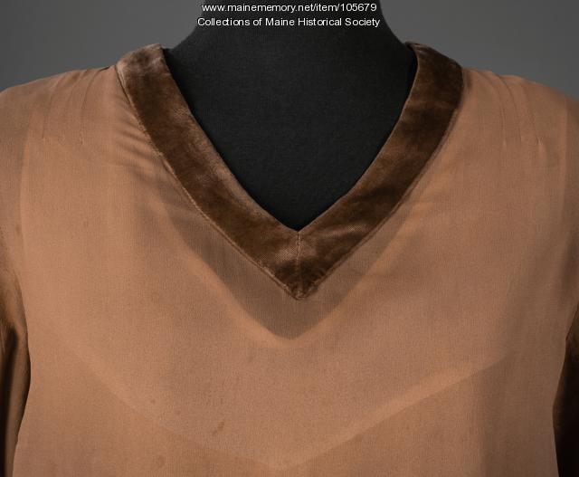 Helen Little Hamm's drop waist dress, Kittery, ca. 1926 Maine Memory Network