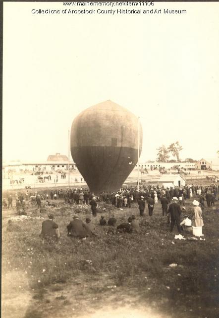 Houlton Fair balloon demonstration, 1914