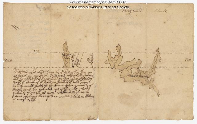 Plan of Maquoit Meadows, ca. 1720