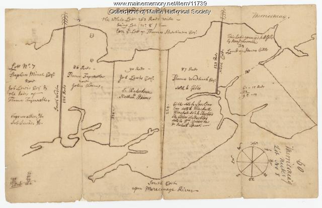 Map of Harpswell, 1771