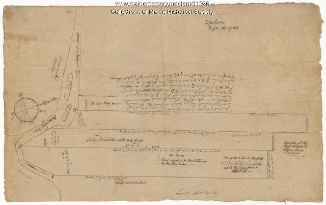 Morrill and Danforth lots, Topsham, 1760