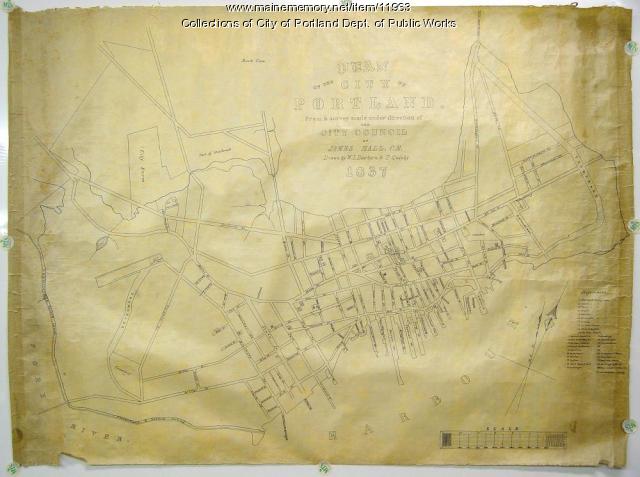 Plan of the City of Portland, 1837