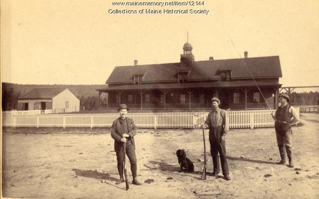 Upper Dam House, Mooselookmeguntic Lake, ca. 1900