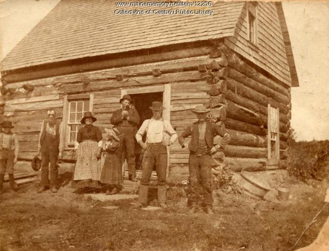 Log Cabin near Caribou, ca. 1895