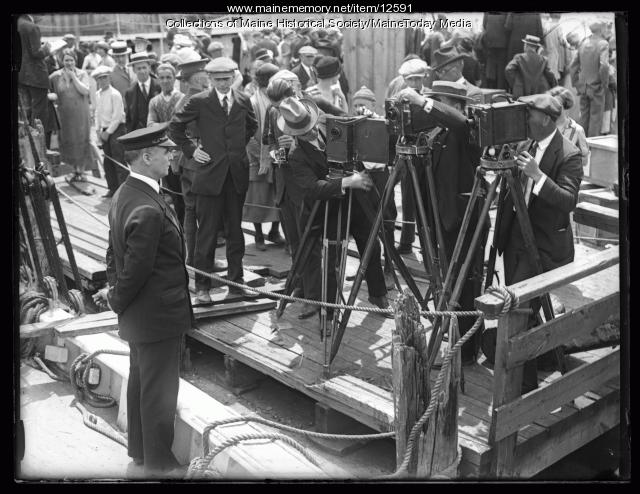 Capt. MacMillan departure, Wiscasset, 1925