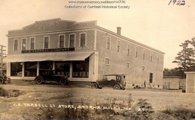 Tarbell's Store, Smyrna Mills, 1922