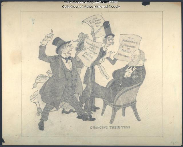 Prohibition cartoon, ca. 1851