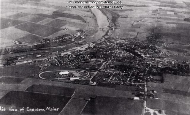 Aerial view of Caribou, c. 1932