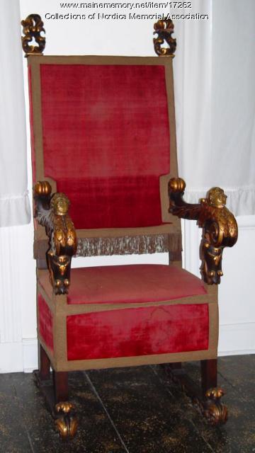 Chair from Diamond Jim Brady to Lillian Nordica