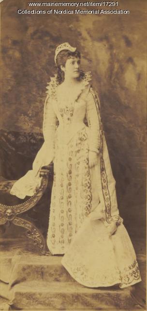 Lillian Nordica as Margaret of Navarre, ca. 1880