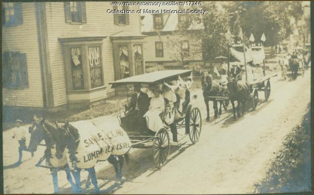 Samuel Clark float, Kennebunk, 1907