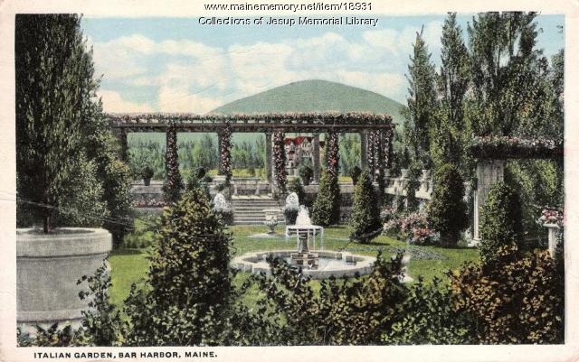 Italian Garden, Bar Harbor ca. 1910