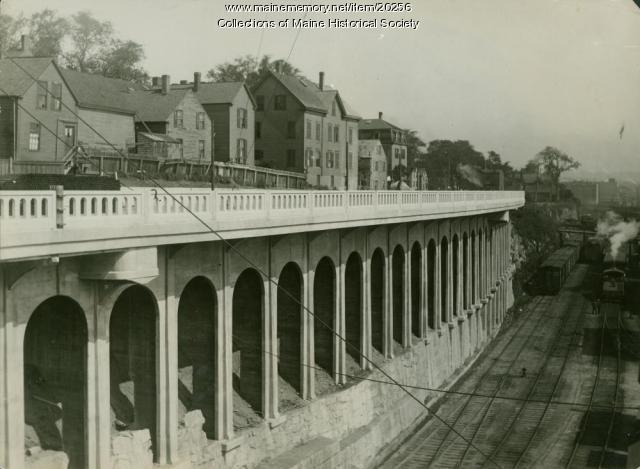 State Street viaduct, Portland, ca. 1920