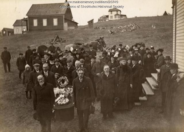 Margret Sodergren funeral, Stockholm, c. 1916