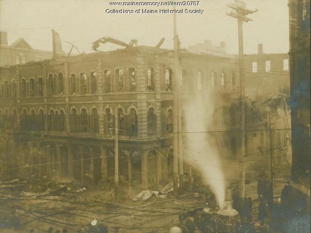 Fire, Middle Street, Portland, ca. 1909