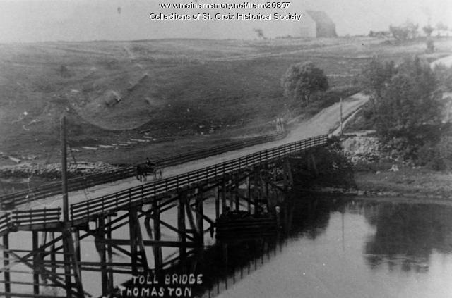 Toll Bridge, Thomaston, 1915