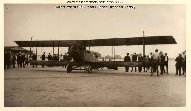 Royal Canadian Air Force plane, Old Orchard Beach, 1926