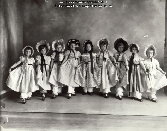 Lucy Johnson's Dancing Class, Skowhegan, 1927