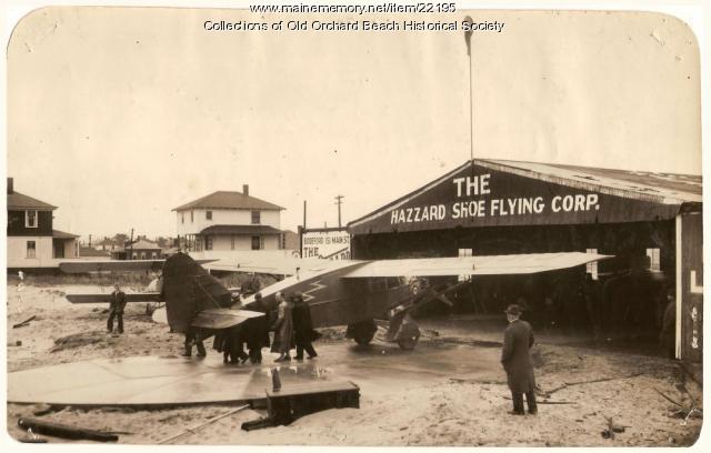 'Green Flash' trial flight, Old Orchard Beach, 1929