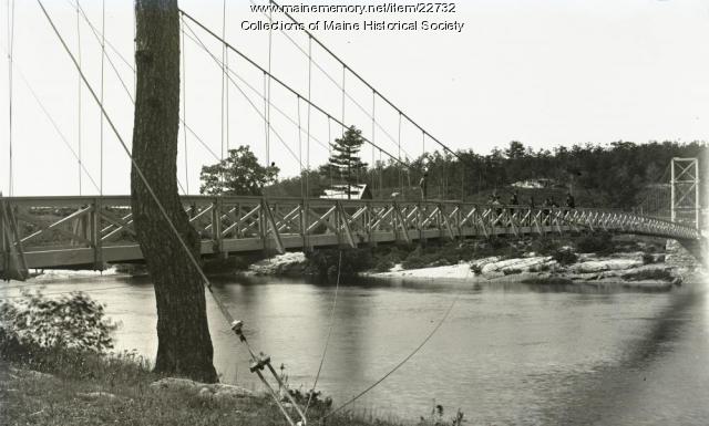 Footbridge, Brunswick-Topsham, ca. 1895