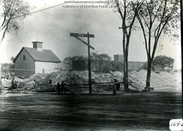 Demolition of mill boarding houses, Biddeford