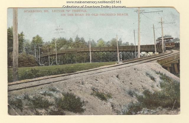 Trolley car in Scarboro, ca. 1908 