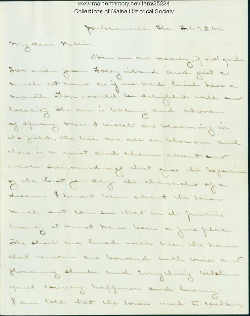 J.M. Brown letter from Jacksonville, 1864