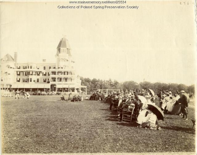 Baseball game, Poland Spring, ca. 1900