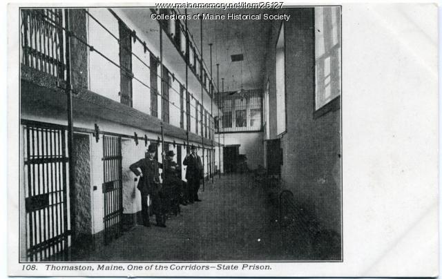 Corridor, Maine State Prison, Thomaston, ca. 1915