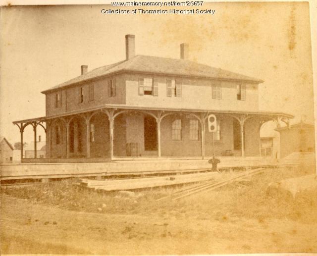 Railroad Depot, Thomaston, 1871