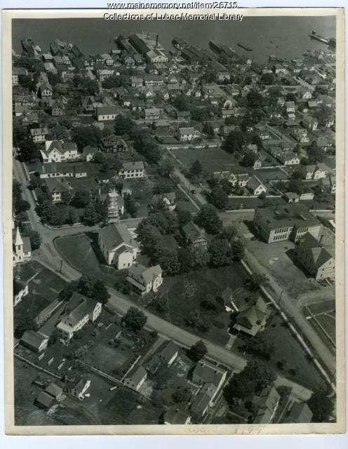 Aerial View, Lubec, ca. 1947 - Maine Memory Network