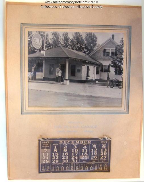 Gas Station Calendar, Islesboro, 1947