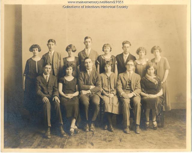 Argonaut yearbook staff, Isleboro, 1925