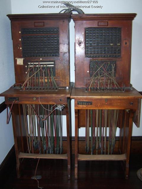 Telephone Switchboard, Islesboro, ca. 1915