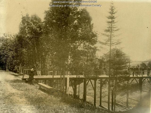 Riverside Park river entrance, Hampden, ca. 1905